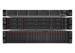 写真1●「Lenovo ThinkAgile VX」の外観(上から、VX3320、VX5520、VX7250)