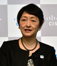 写真1●シスコシステムズで代表執行役員社長を務める鈴木みゆき氏