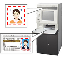 図1：プロミスが自動契約機に顔認証システムを導入（出典：NEC）