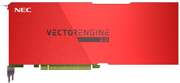 写真1：PCI Expressカード型ベクトルエンジンの外観