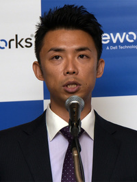 写真1：Purple Teamサービスについて説明する、SecureWorks JapanでSecurity and Risk Consultingシニアマネージャーを務める三科涼氏