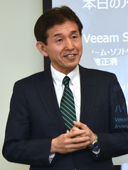 写真2●ヴィーム・ソフトウェア執行役員社長の古舘正清氏