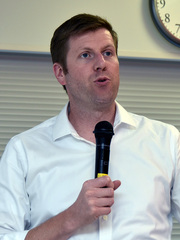 写真1●米Red HatでAnsible製品ゼネラルマネージャーを務めるJustin Nemmers氏
