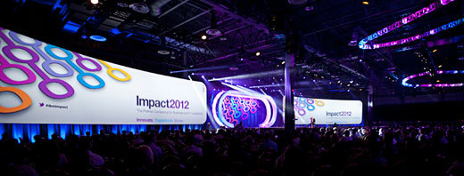 Impact 2012は4月29日～5月4日まで米ラスベガスで開催され、CxO、Executiveを含む8500人以上が出席した