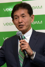 写真1:ヴィーム・ソフトウェア執行役員社長の古舘正清氏