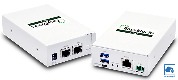 写真1：DHCPサーバー、DNSサーバー、NTPサーバーの3機能を搭載した、手のひらサイズのアプライアンスサーバー機「EasyBlocks DDN1」の外観
