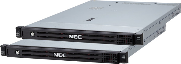 写真1：「NEC Hyper Converged System for Microsoft Azure Stack HCI」の「2ノードエントリHCIモデル」の外観