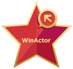 図1：WinActor研修制度のロゴ（出典：NTTアドバンステクノロジ）