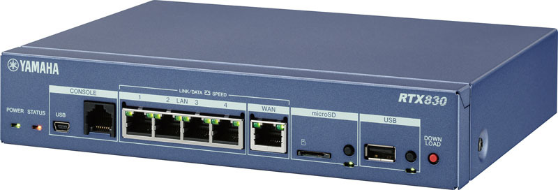 ヤマハが拠点VPNルーター「RTX830」、クラウド型の管理やAWS接続など 