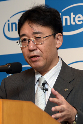 写真1：インテルの執行役員常務で技術本部本部長を務める土岐英秋氏