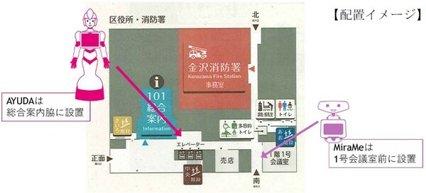 図1：実証実験の場所（金沢区役所1階）（出典：横浜市）