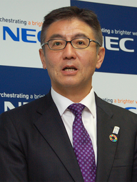 写真1：NECでデジタルネットワーク事業部長を務める尹秀薫氏