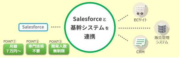 パナソニックIS、Salesforceと基幹システムのデータ連携の仕組みを月額7万円で提供