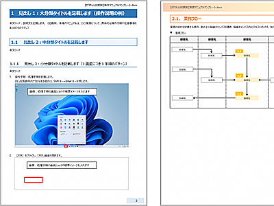 業務マニュアル作成のためのWord/PowerPointテンプレート集─マイクロ