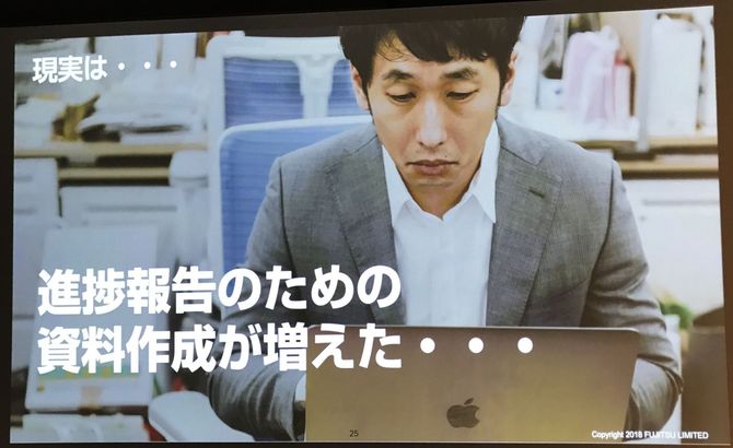 現場の仕事を把握するために報告資料の作成が課せられて、かえって生産性が低下するケースも