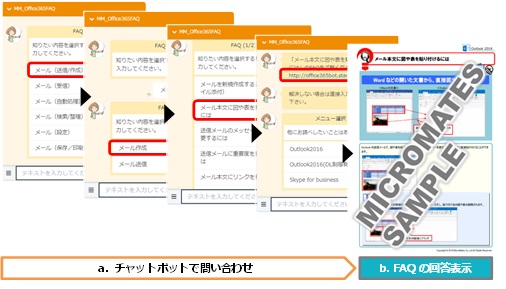 Office 365のfaqをチャットボット型で提供 マイクロメイツ It Leaders