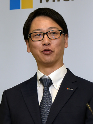写真1：日本マイクロソフト 業務執行役員クラウド＆エンタープライズ本部本部長の浅野智氏