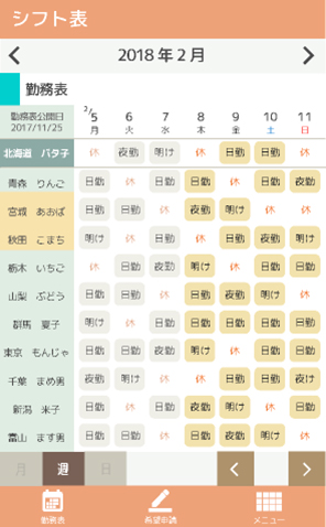 シフト表をスマホに配信できる勤務計画支援ソフト Nttデータセキスイシステムズ It Leaders