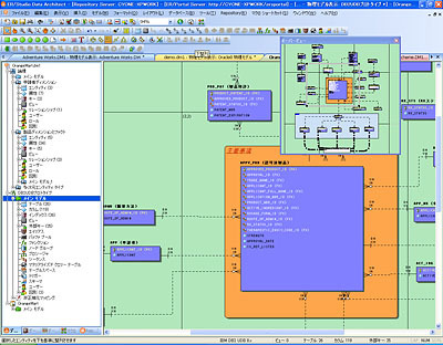 写真1 ER/Studio Data Architectの画面