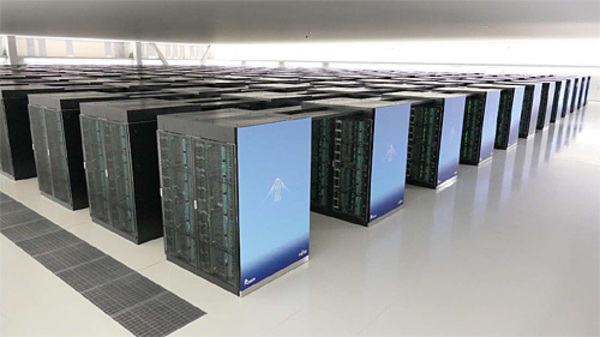 写真1：スーパーコンピュータ「富岳」の外観